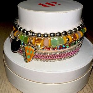 Bomb party bracelet stack